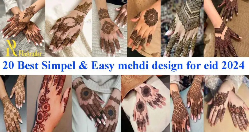 20 Best Simpel & Easy mehdi design for eid 2024