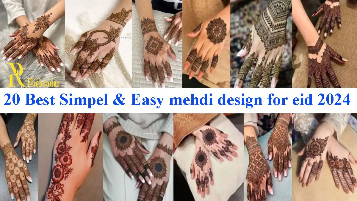 20 Best Simpel & Easy mehdi design for eid 2024